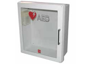 AED defibrillátor fali rögzítő kabinet